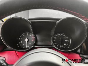 Alfa Romeo Giulia Instrument Cluster Cover - Carbon Fiber - Non-QV Model